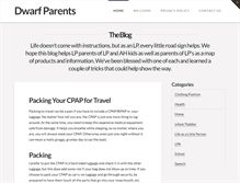 Tablet Screenshot of dwarfparents.com